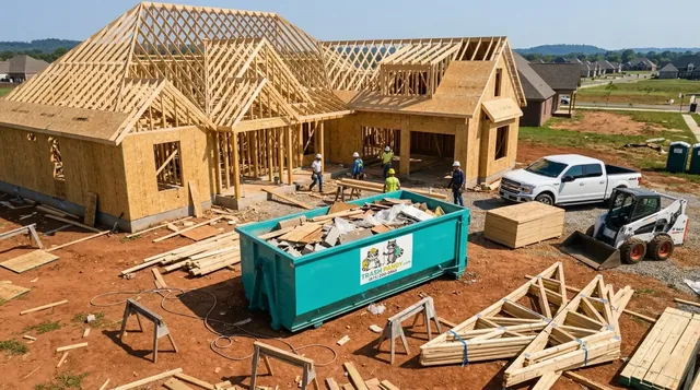 Construction dumpster for heavy debris in Murfreesboro, TN
